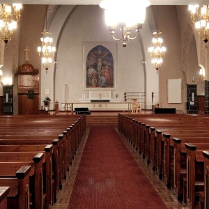 Kuva Kemijärven kirkkosalista